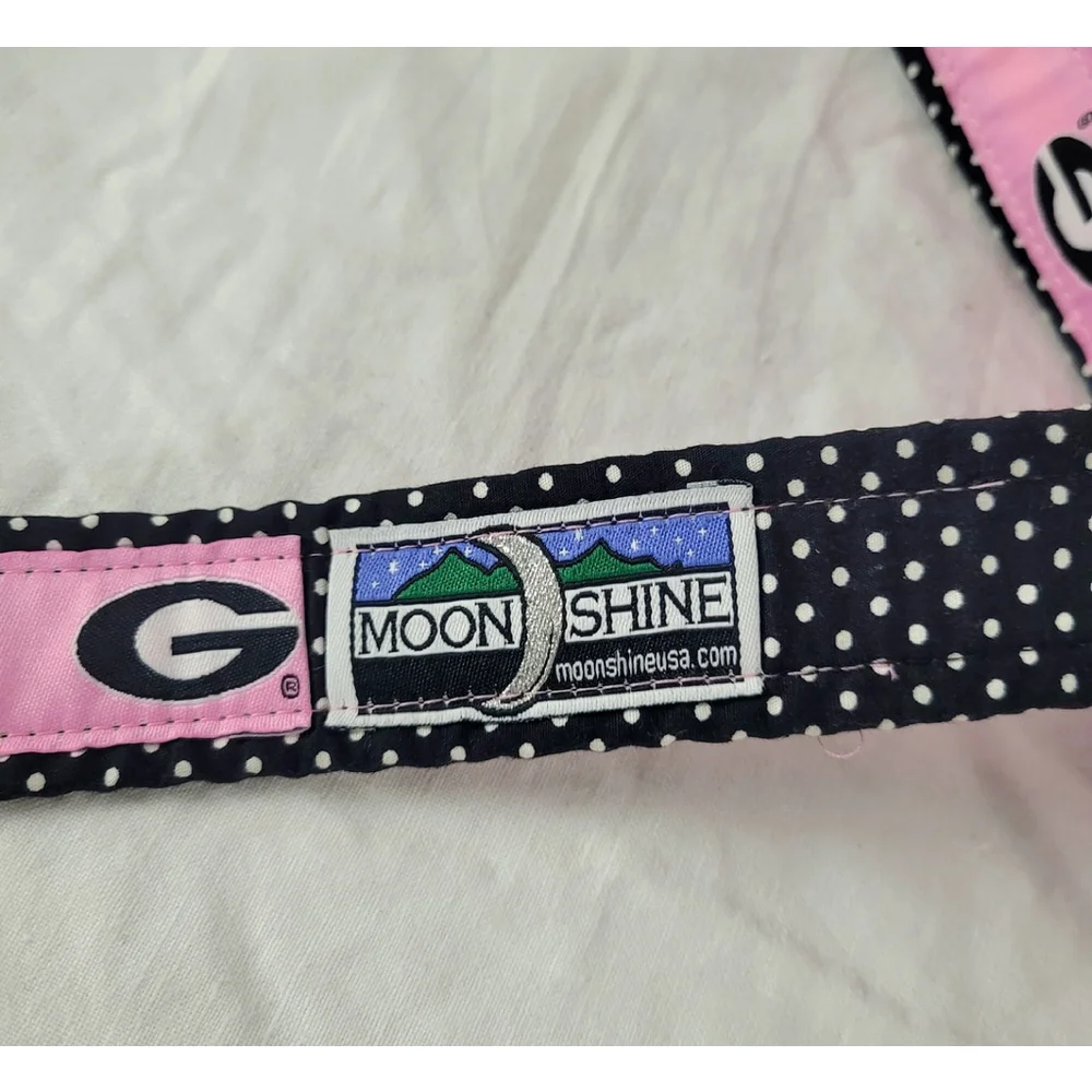 Size L University of Georgia Bulldogs UGA Belt‎ Pink and Black